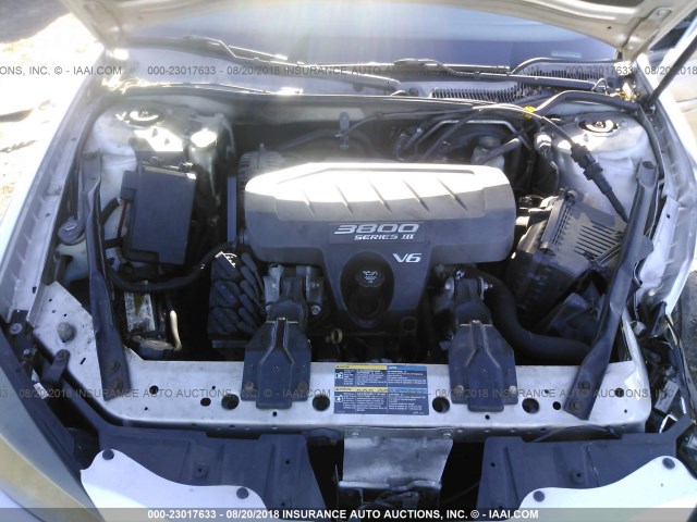 2G2WP522051232096 - 2005 PONTIAC GRAND PRIX Сріблястий фото 10