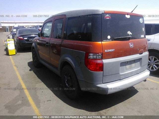 5J6YH283X5L002893 - 2005 HONDA ELEMENT LX ORANGE photo 3