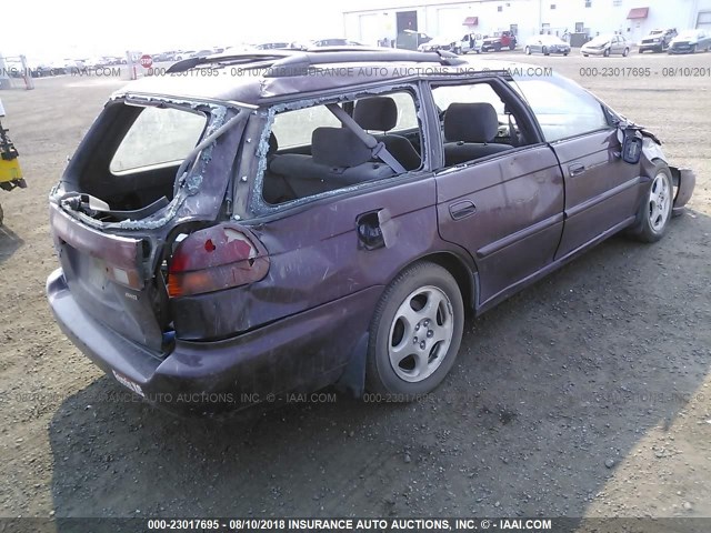 4S3BK4357X7311881 - 1999 SUBARU LEGACY L/30TH ANNIVERSARY L MAROON photo 4