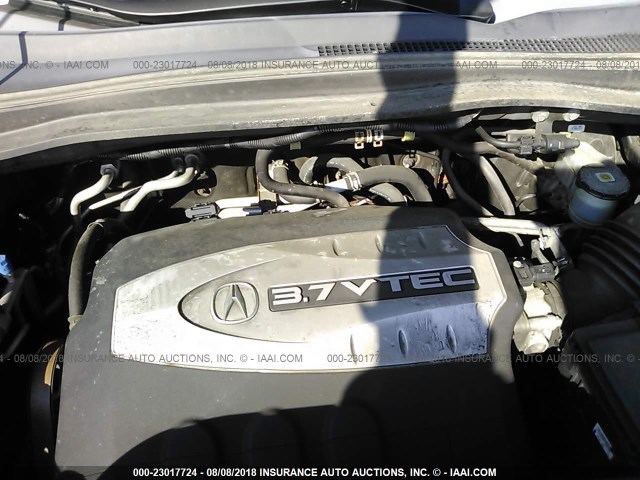 2HNYD28698H548088 - 2008 ACURA MDX TECHNOLOGY GRAY photo 10