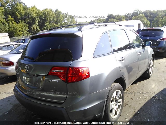 2HNYD28698H548088 - 2008 ACURA MDX TECHNOLOGY GRAY photo 4