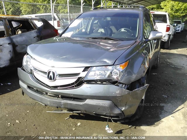 2HNYD28698H548088 - 2008 ACURA MDX TECHNOLOGY GRAY photo 6