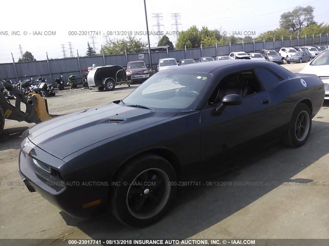 2B3CJ4DVXAH323803 - 2010 DODGE CHALLENGER SE BLACK photo 2