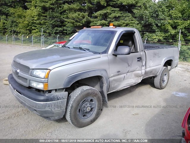 1GCHK24U83E168644 - 2003 CHEVROLET SILVERADO K2500 HEAVY DUTY SILVER photo 2