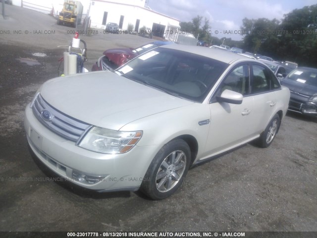 1FAHP27W58G119210 - 2008 FORD TAURUS SEL CREAM photo 2