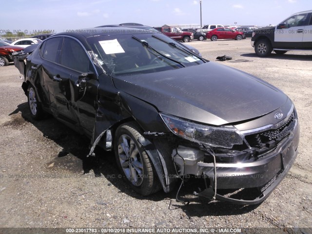 KNAGN4A73B5064779 - 2011 KIA OPTIMA EX/SX BROWN photo 1