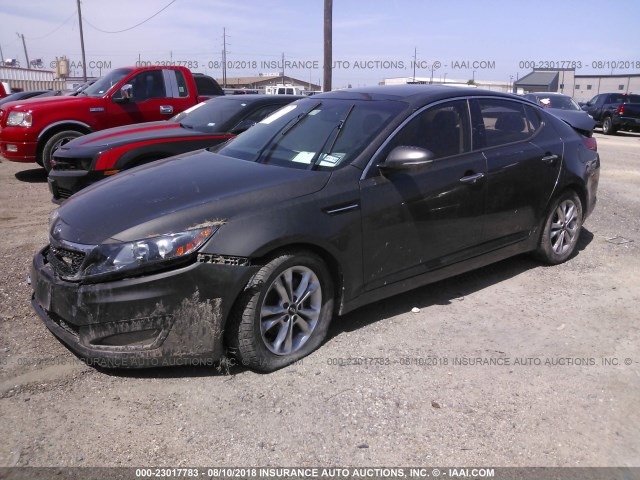 KNAGN4A73B5064779 - 2011 KIA OPTIMA EX/SX BROWN photo 2