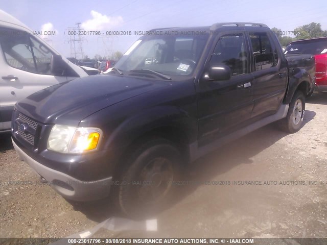 1FMZU77E52UB25654 - 2002 FORD EXPLORER SPORT TR  BLUE photo 2