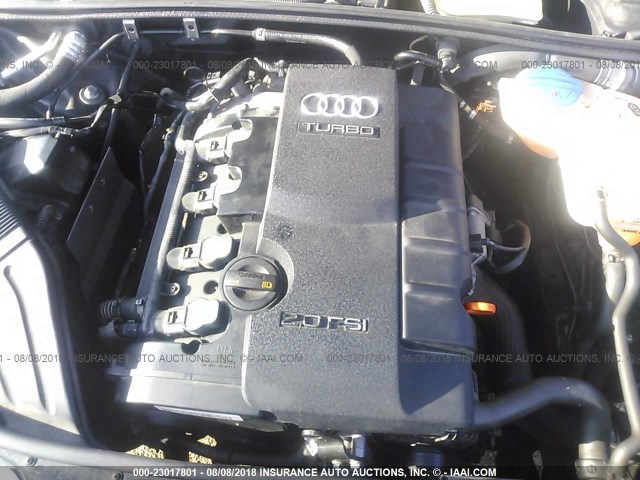 WAUDF78E87A009071 - 2007 AUDI A4 2.0T QUATTRO BLACK photo 10