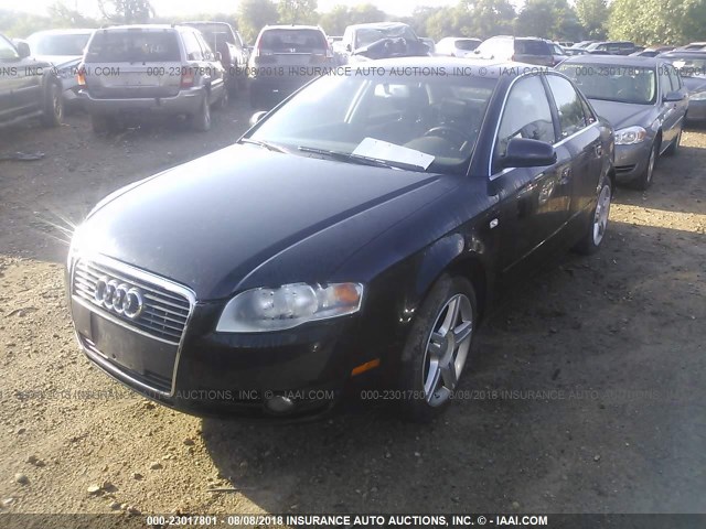 WAUDF78E87A009071 - 2007 AUDI A4 2.0T QUATTRO BLACK photo 2