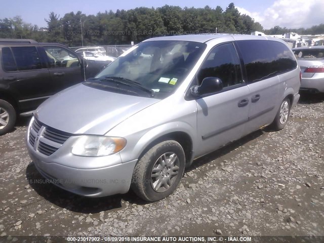 1D4GP24R26B625532 - 2006 DODGE GRAND CARAVAN SE SILVER photo 2