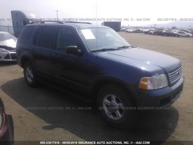 1FMDU73W63ZA87655 - 2003 FORD EXPLORER XLT/XLT SPORT/NBX მუქი ლურჯი ფოტო 1