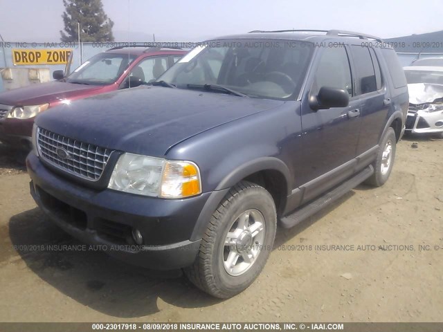 1FMDU73W63ZA87655 - 2003 FORD EXPLORER XLT/XLT SPORT/NBX მუქი ლურჯი ფოტო 2