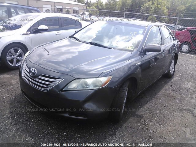 4T1BB46K28U045606 - 2008 TOYOTA CAMRY HYBRID BLACK photo 2