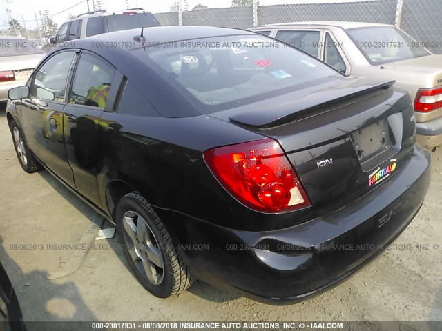 1G8AV18BX7Z103959 - 2007 SATURN ION LEVEL 3 BLACK photo 3