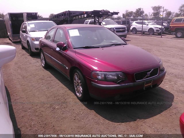 YV1RS58D332287567 - 2003 VOLVO S60 2.4T MAROON photo 1