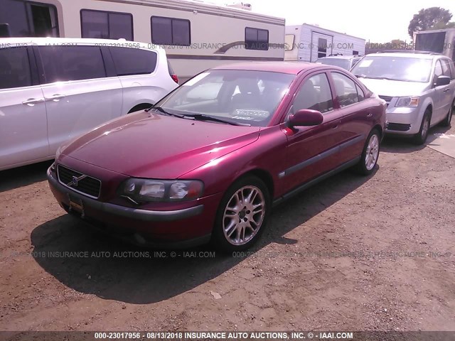 YV1RS58D332287567 - 2003 VOLVO S60 2.4T MAROON photo 2