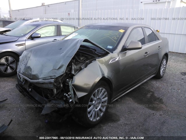 1G6DF5EG6A0134552 - 2010 CADILLAC CTS LUXURY COLLECTION GRAY photo 2