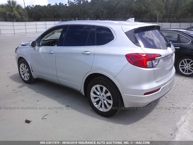 LRBFX1SA3JD082784 - 2018 BUICK ENVISION ESSENCE SILVER photo 3