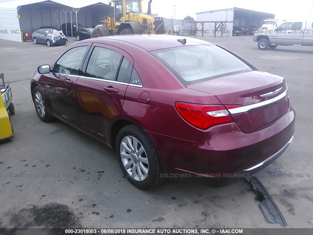 1C3BC1FB8BN539619 - 2011 CHRYSLER 200 TOURING RED photo 3