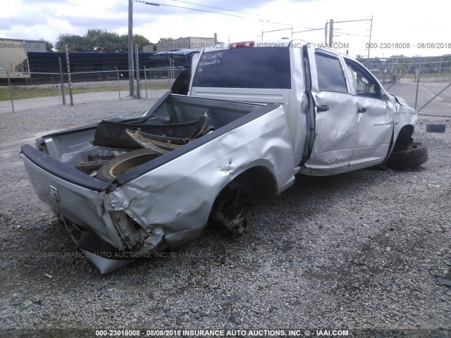 1C6RD6KTXCS193473 - 2012 DODGE RAM 1500 ST SILVER photo 4