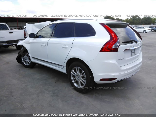 YV440MDK9F2727457 - 2015 VOLVO XC60 T5/PREMIER WHITE photo 3