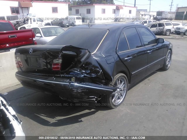 WDBJF65JX2B463776 - 2002 MERCEDES-BENZ E 320 BLACK photo 4