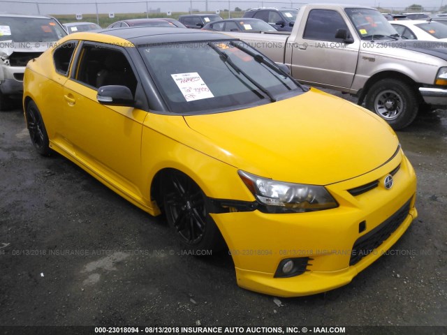 JTKJF5C74C3023575 - 2012 TOYOTA SCION TC YELLOW photo 1