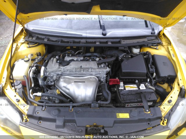 JTKJF5C74C3023575 - 2012 TOYOTA SCION TC 黄色 照片 10