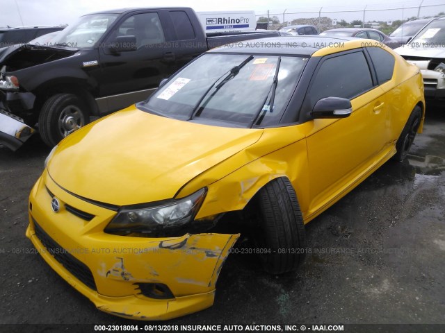 JTKJF5C74C3023575 - 2012 TOYOTA SCION TC 黄色 照片 2