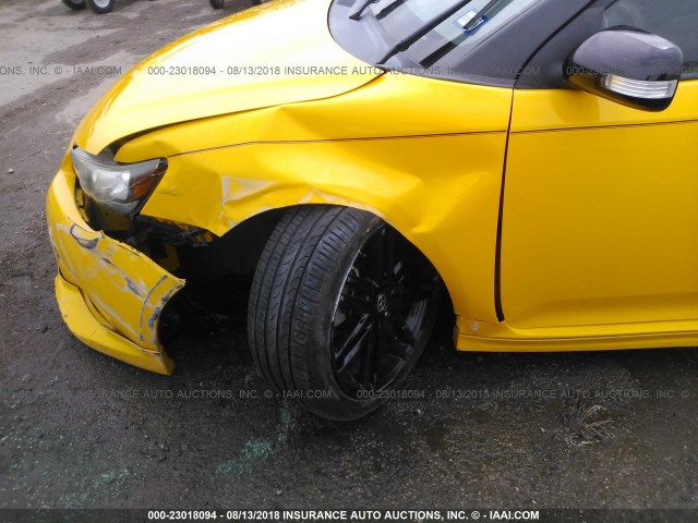 JTKJF5C74C3023575 - 2012 TOYOTA SCION TC 黄色 照片 6