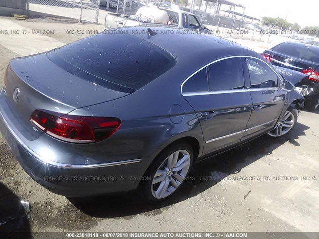 WVWRP7AN8DE514547 - 2013 VOLKSWAGEN CC LUXURY GRAY photo 4