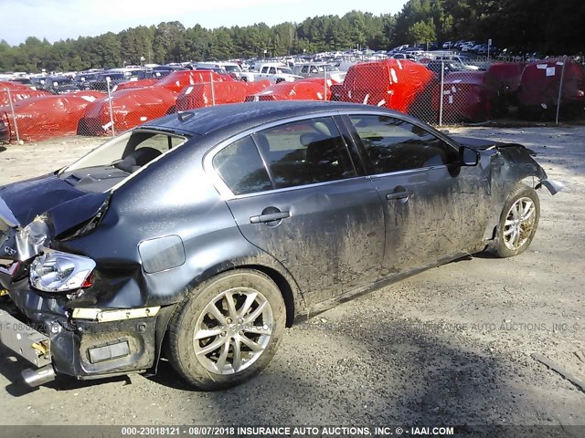 JNKCV61E49M306893 - 2009 INFINITI G37 JOURNEY/SPORT BLUE photo 4