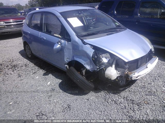 JHMGD37448S053733 - 2008 HONDA FIT BLUE photo 1