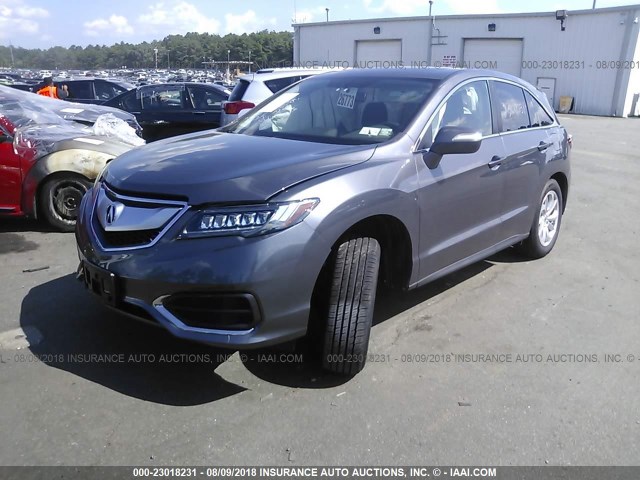 5J8TB4H3XJL006273 - 2018 ACURA RDX GRAY photo 2