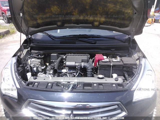 ML32F3FJ7HHF11149 - 2017 MITSUBISHI MIRAGE G4 ES შავი ფოტო 10