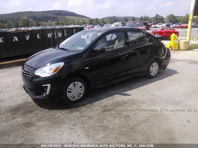 ML32F3FJ7HHF11149 - 2017 MITSUBISHI MIRAGE G4 ES შავი ფოტო 2