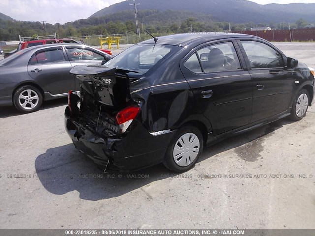 ML32F3FJ7HHF11149 - 2017 MITSUBISHI MIRAGE G4 ES შავი ფოტო 4