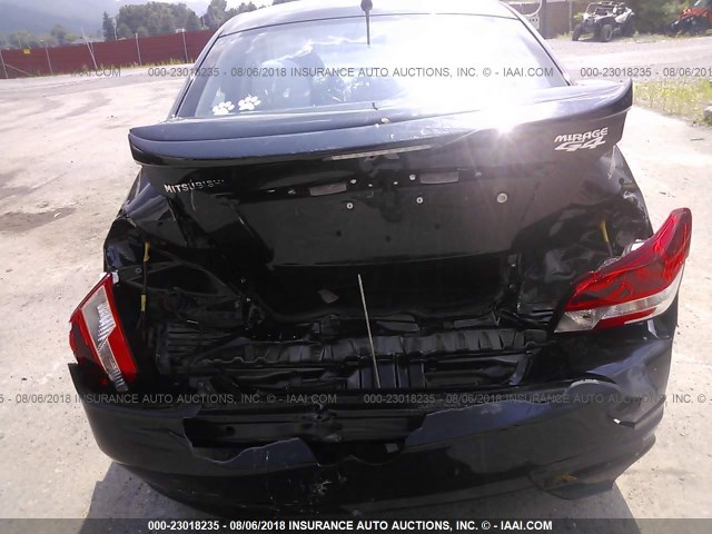 ML32F3FJ7HHF11149 - 2017 MITSUBISHI MIRAGE G4 ES შავი ფოტო 6