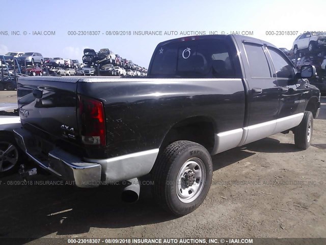 3D7KU28C94G245555 - 2004 DODGE RAM 2500 ST/SLT 黑色 照片 4