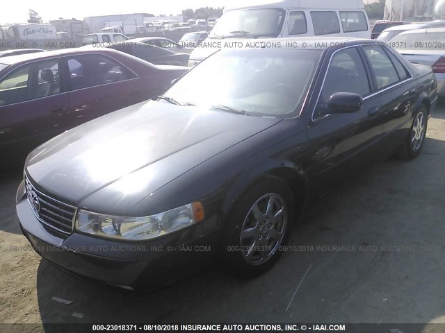 1G6KY54912U285555 - 2002 CADILLAC SEVILLE STS BLACK photo 2