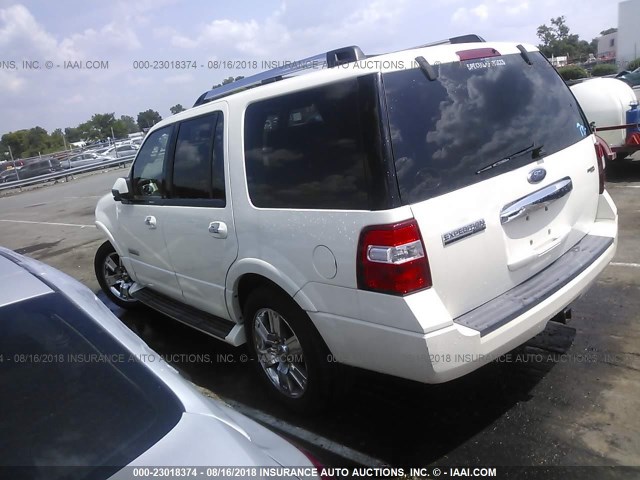 1FMFU19567LA76264 - 2007 FORD EXPEDITION LIMITED WHITE photo 3