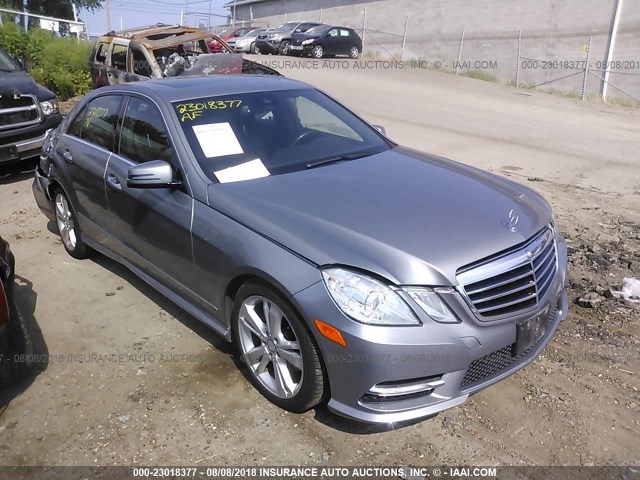 WDDHF8JBXDA687834 - 2013 MERCEDES-BENZ E 350 4MATIC GRAY photo 1