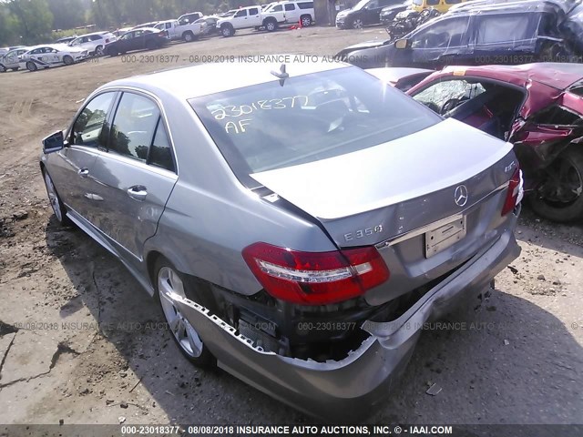 WDDHF8JBXDA687834 - 2013 MERCEDES-BENZ E 350 4MATIC GRAY photo 3