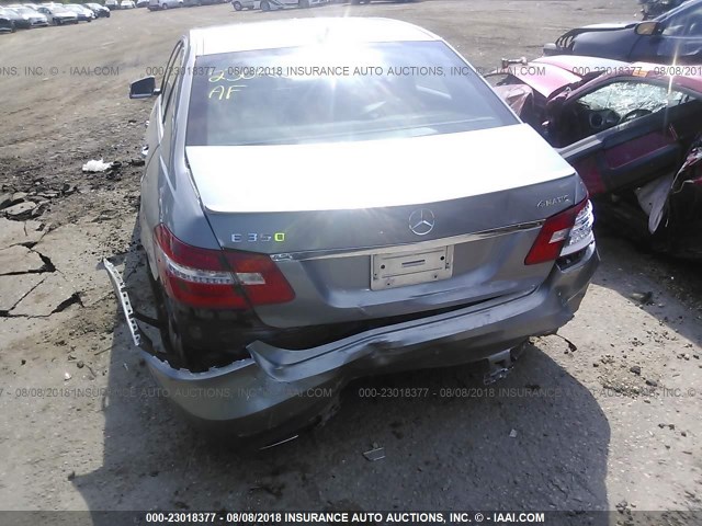 WDDHF8JBXDA687834 - 2013 MERCEDES-BENZ E 350 4MATIC GRAY photo 6