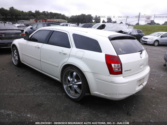 2D4FV47T76H314531 - 2006 DODGE MAGNUM SE WHITE photo 3