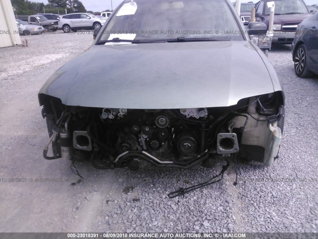 WVWRH63BX2P304320 - 2002 VOLKSWAGEN PASSAT GLX GREEN photo 6