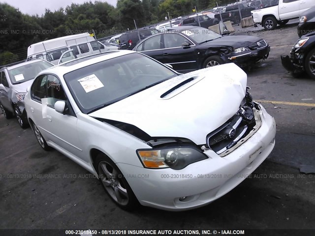 4S3BL676554202300 - 2005 SUBARU LEGACY GT LIMITED WHITE photo 1