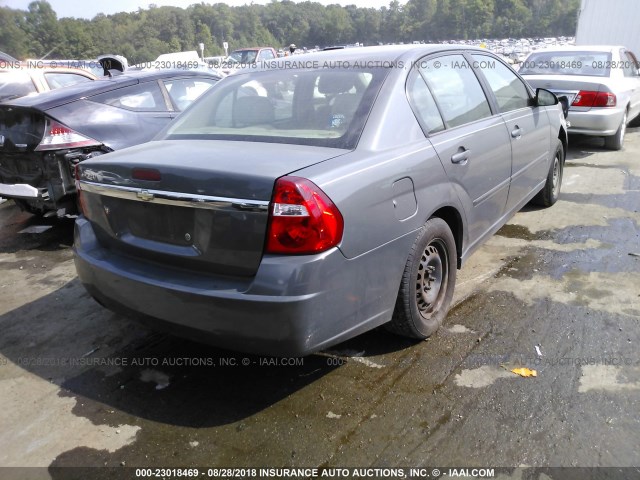 1G1ZS58F98F114247 - 2008 CHEVROLET MALIBU LS ნაცრისფერი ფოტო 4