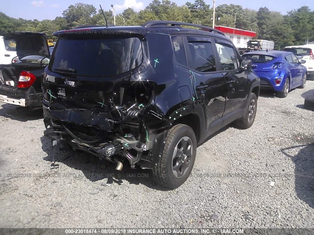 ZACCJBAB5HPE42929 - 2017 JEEP RENEGADE SPORT 黑色 照片 4